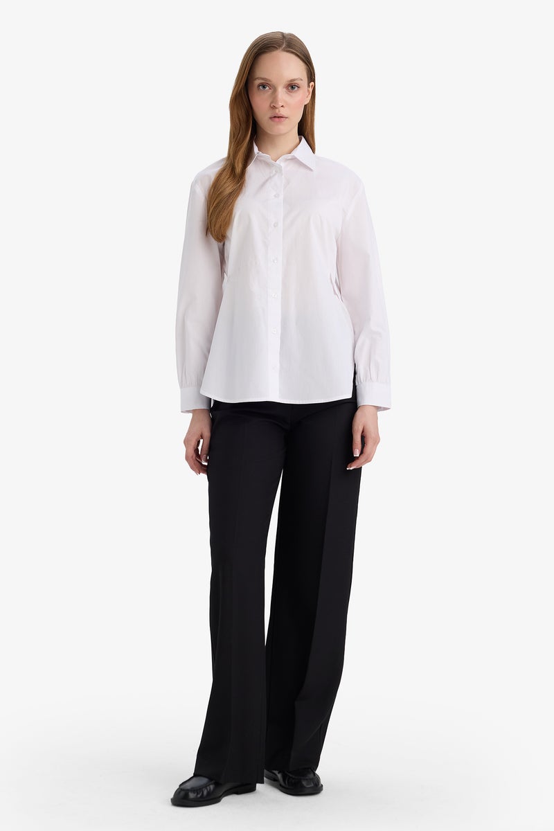 ديفاكتو تونيك كم طويل قطن قصة عادية - Image 2